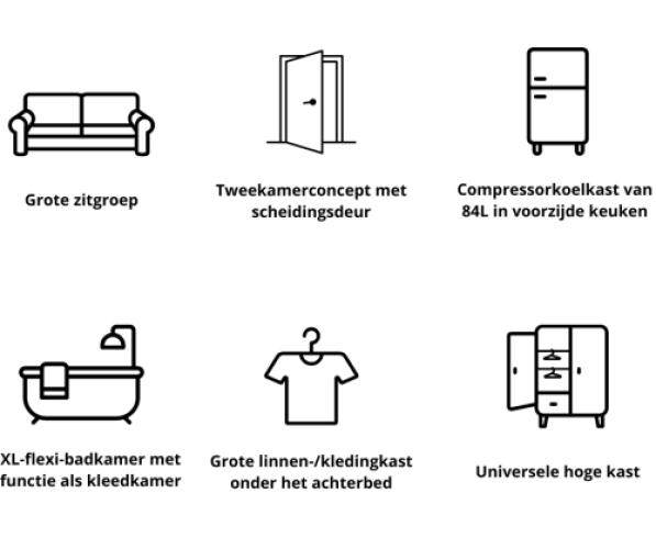 Malibu Van First Class - Two Rooms 640 LE RB Charming GT Skyview
