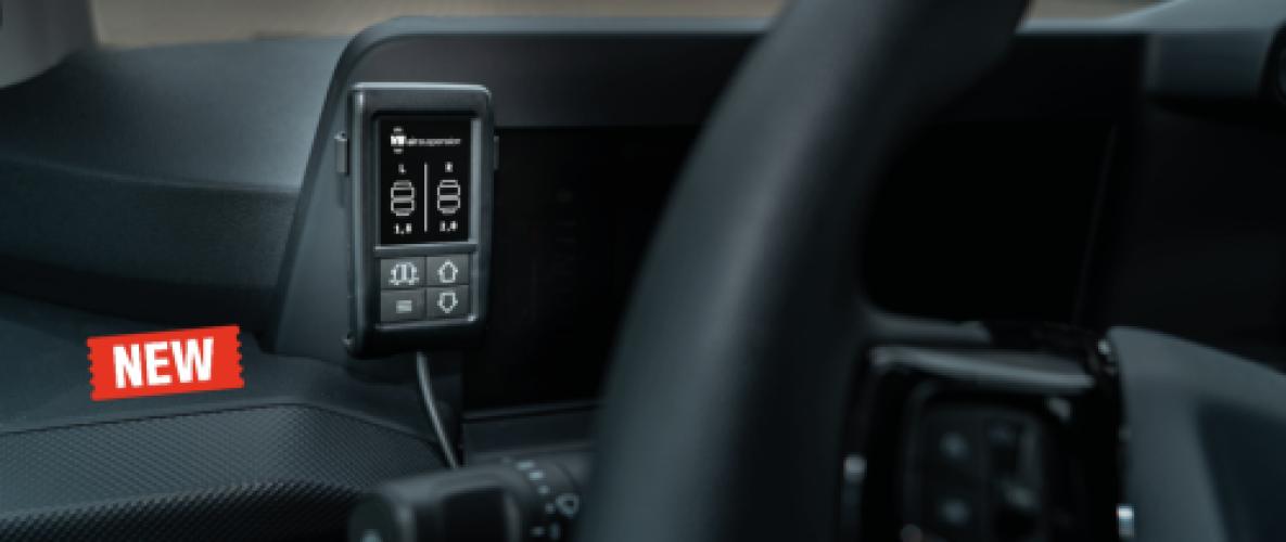 VB-Airsuspension hulpluchtvering met comfort bediening.