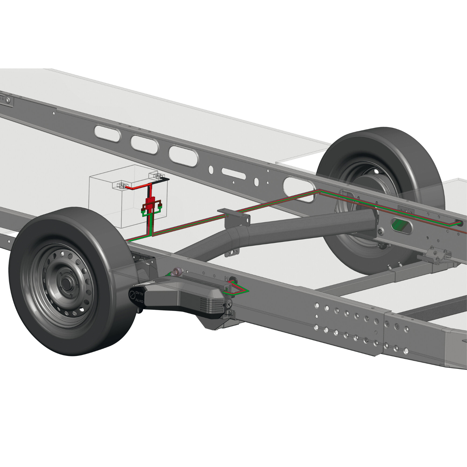 AL-KO Mammut mover, Voor M chassis en specifiek Eriba Feeling. ivm bodemvrijheid.